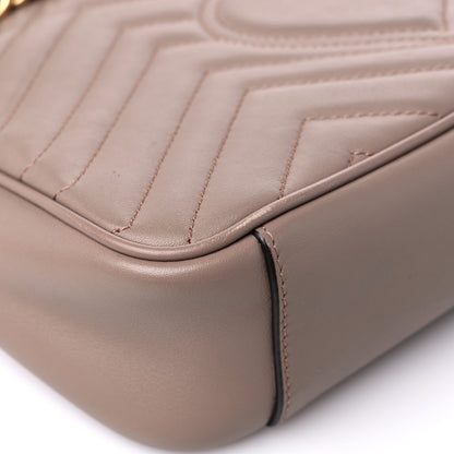 Gucci Calfskin Matelasse Small GG Marmont Shoulder Bag Porcelain Rose 10 of 18