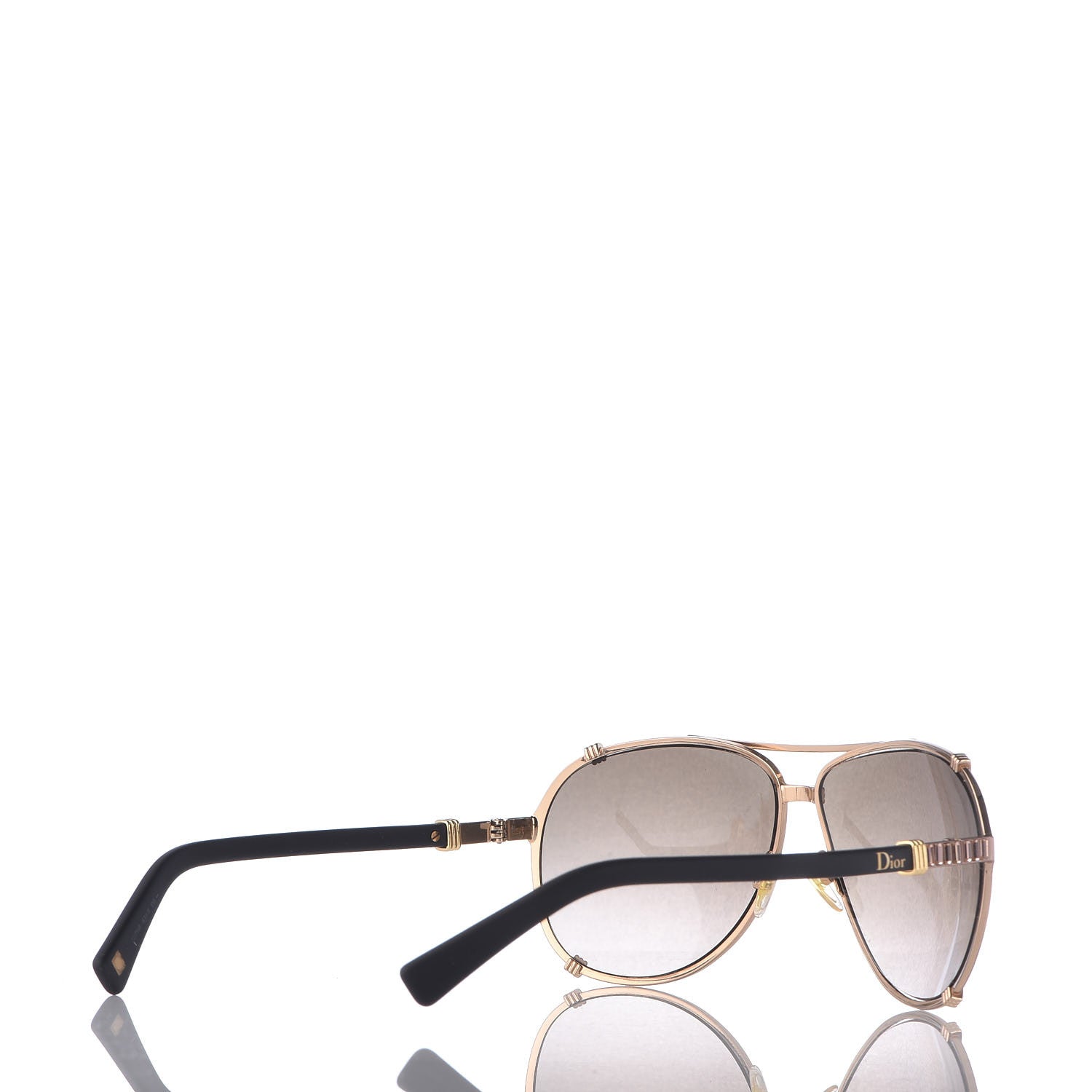 Christian Dior Chicago 2 Aviator Sunglasses Brown 4 of 7