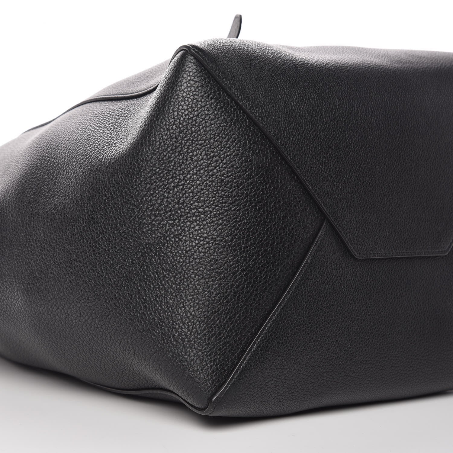 Celine Soft Grained Calfskin Medium Belt Cabas Phantom Black 5 of 8