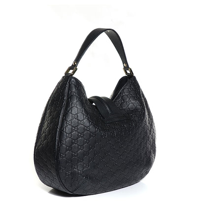 Gucci Guccissima New Ladies Web Large Hobo Black 3 of 9
