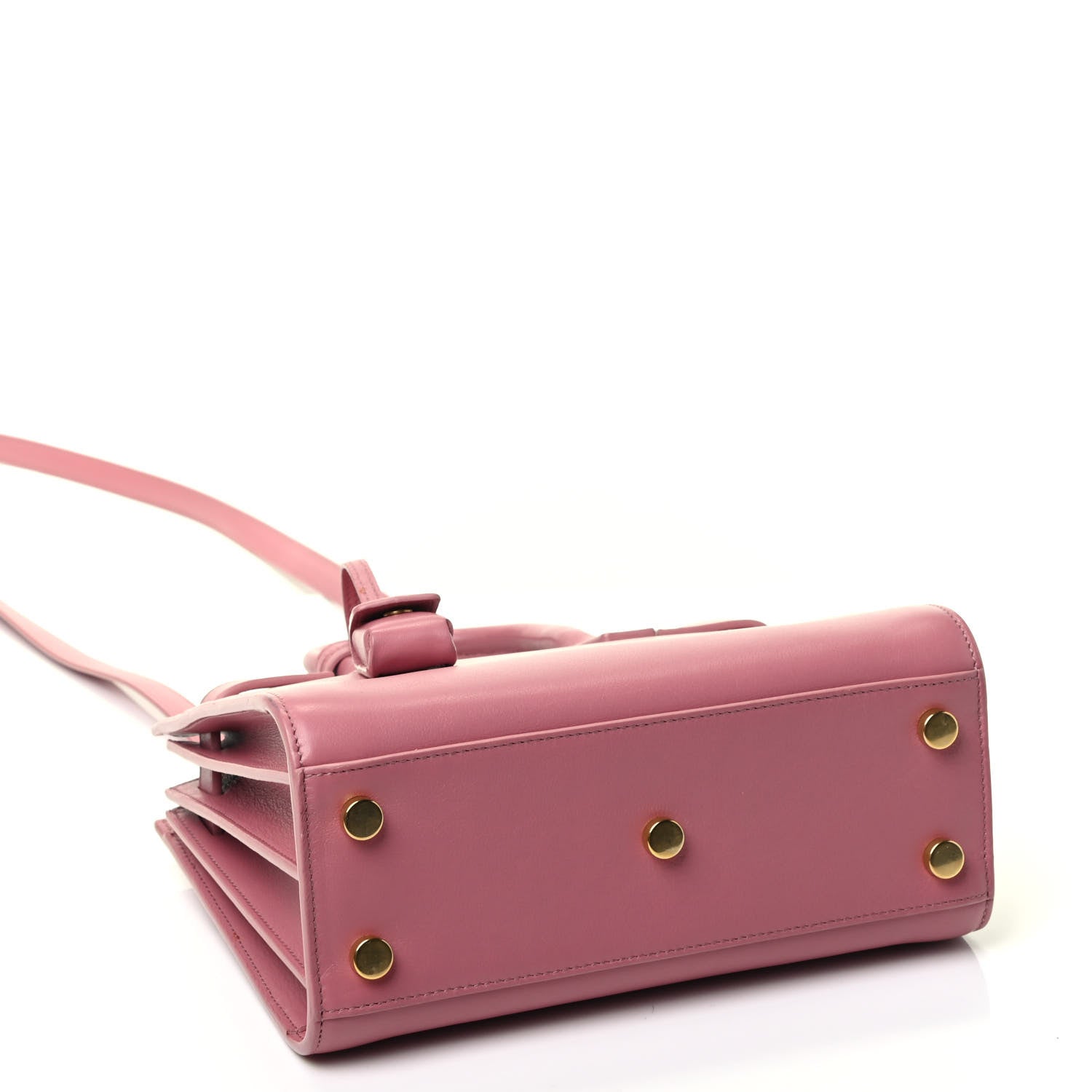 Saint Laurent Calfskin Nano Sac De Jour Rose Dark 3 of 4
