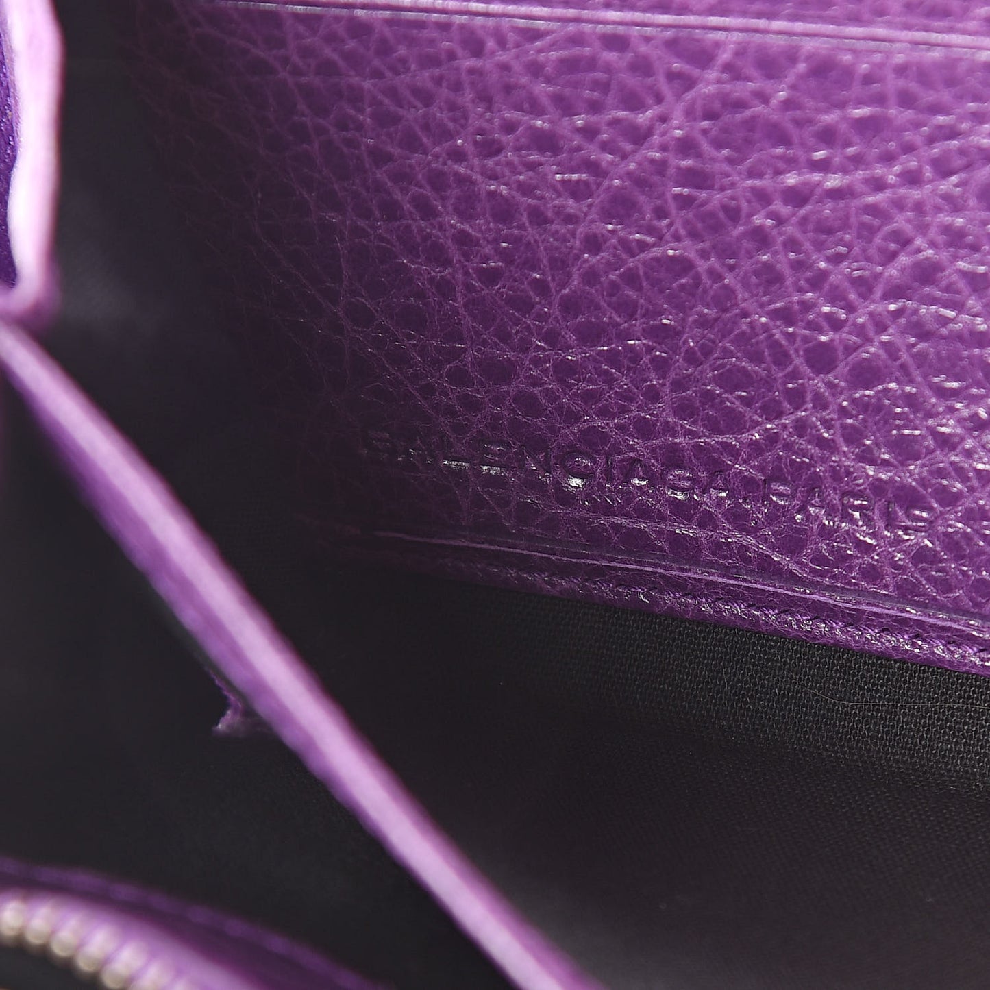 Agneau Classic Hardware Continental Zip Around Wallet Ultraviolet