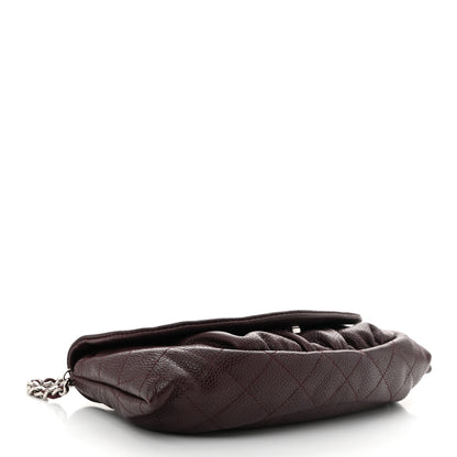 Chanel Caviar Half Moon Wallet On Chain WOC Bordeaux 4 of 11