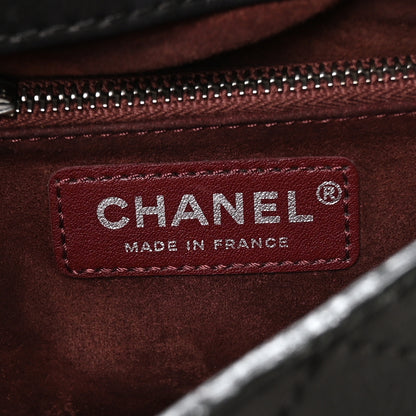 Chanel Calfskin Stitched Medium CC Sellier Flap Black 6 of 13