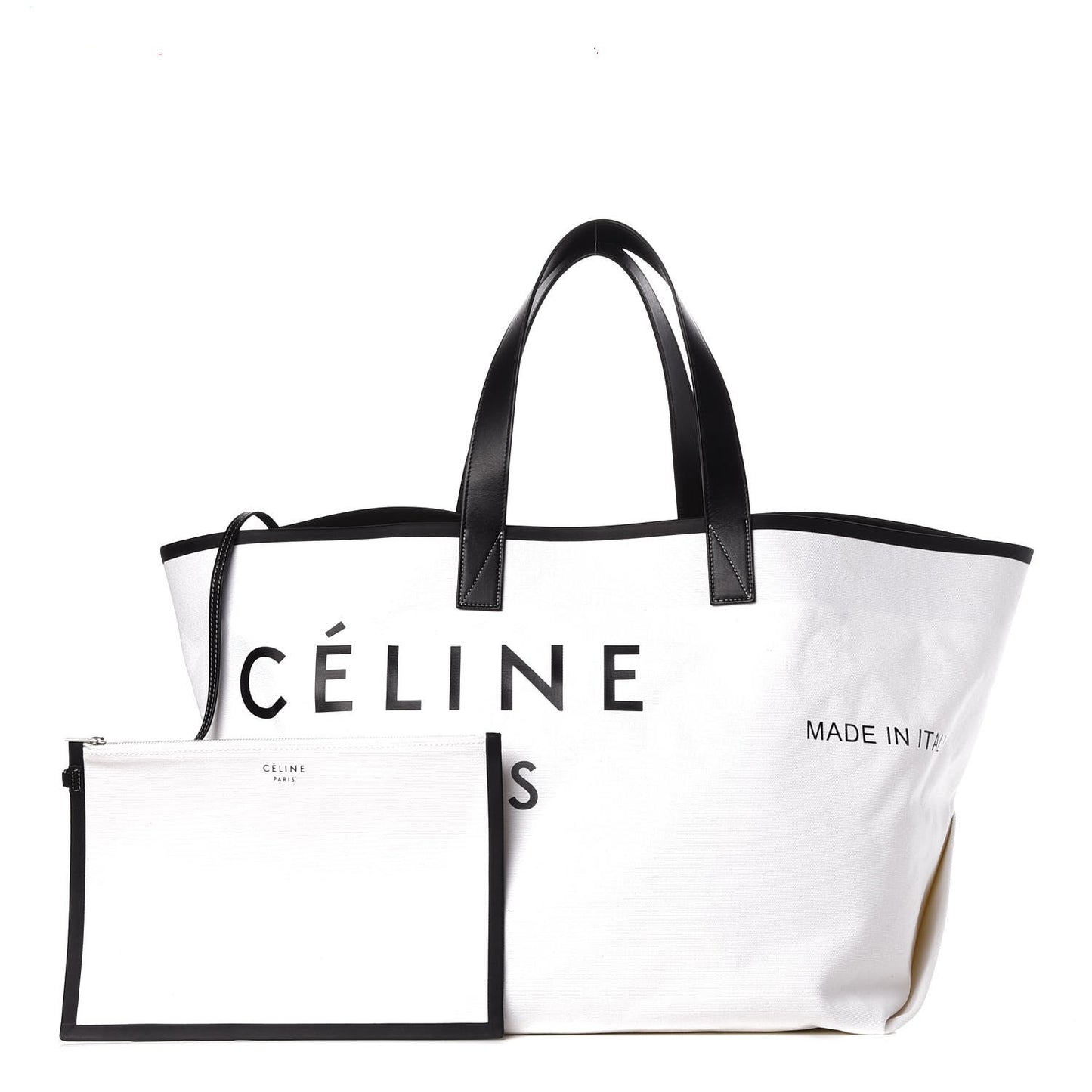 Textile Medium Made In Tote Black White