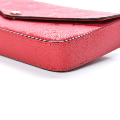 Louis Vuitton Empreinte Pochette Felicie Chain Wallet Cherry 11 of 13