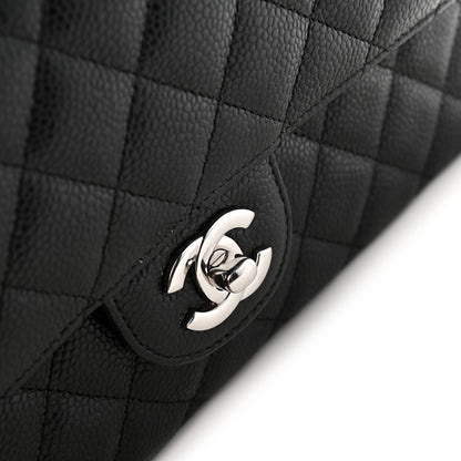 Chanel Caviar Quilted Medium Double Flap Black 13 of 16