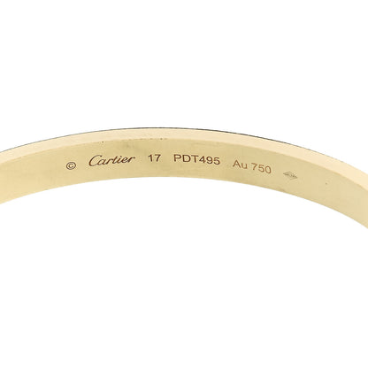 Cartier 18K Yellow Gold LOVE Bracelet 17 6 of 9