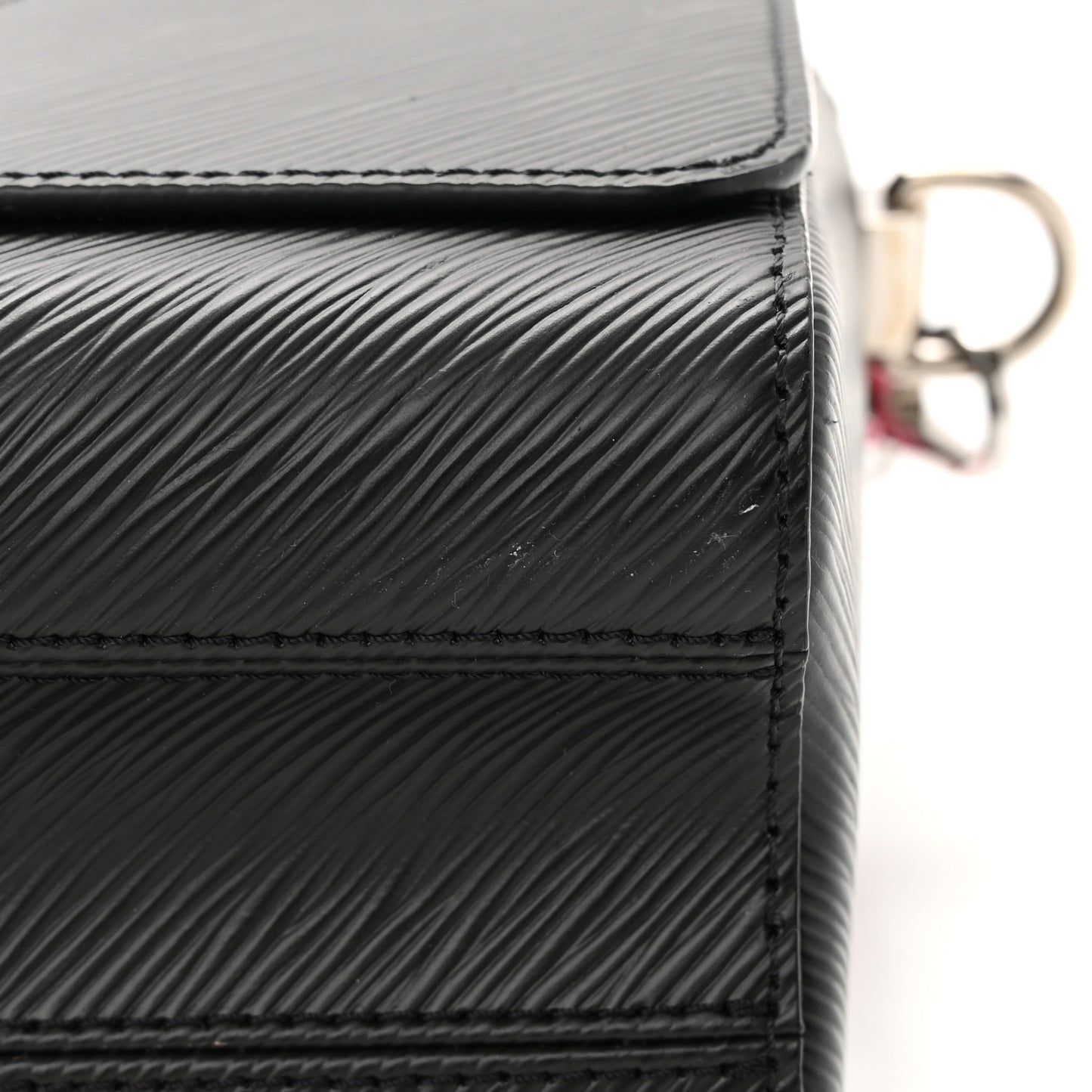 Epi Twist Short Handle Shoulder Bag Black Rose