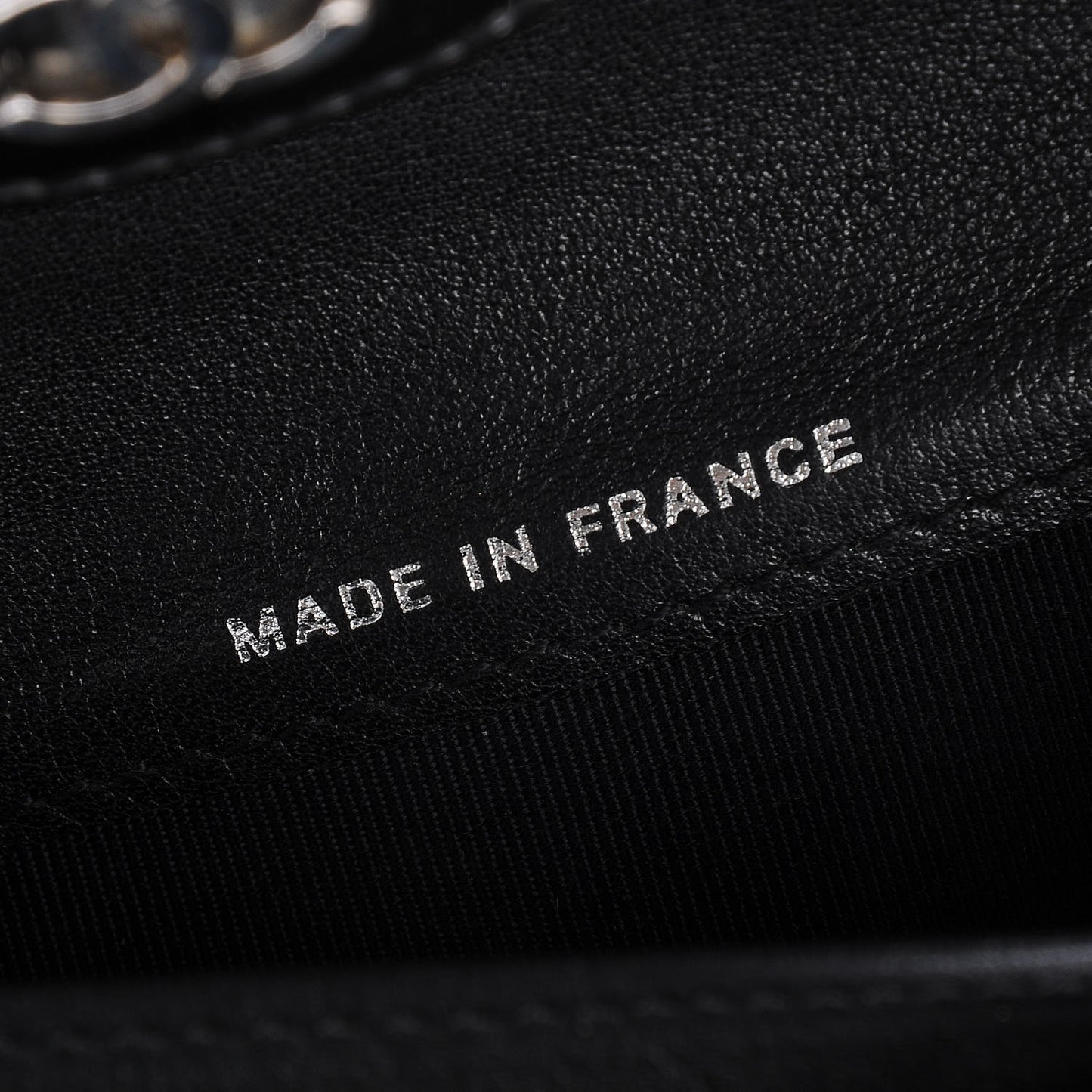 Patent Calfskin Quilted Large Flap Wallet Black