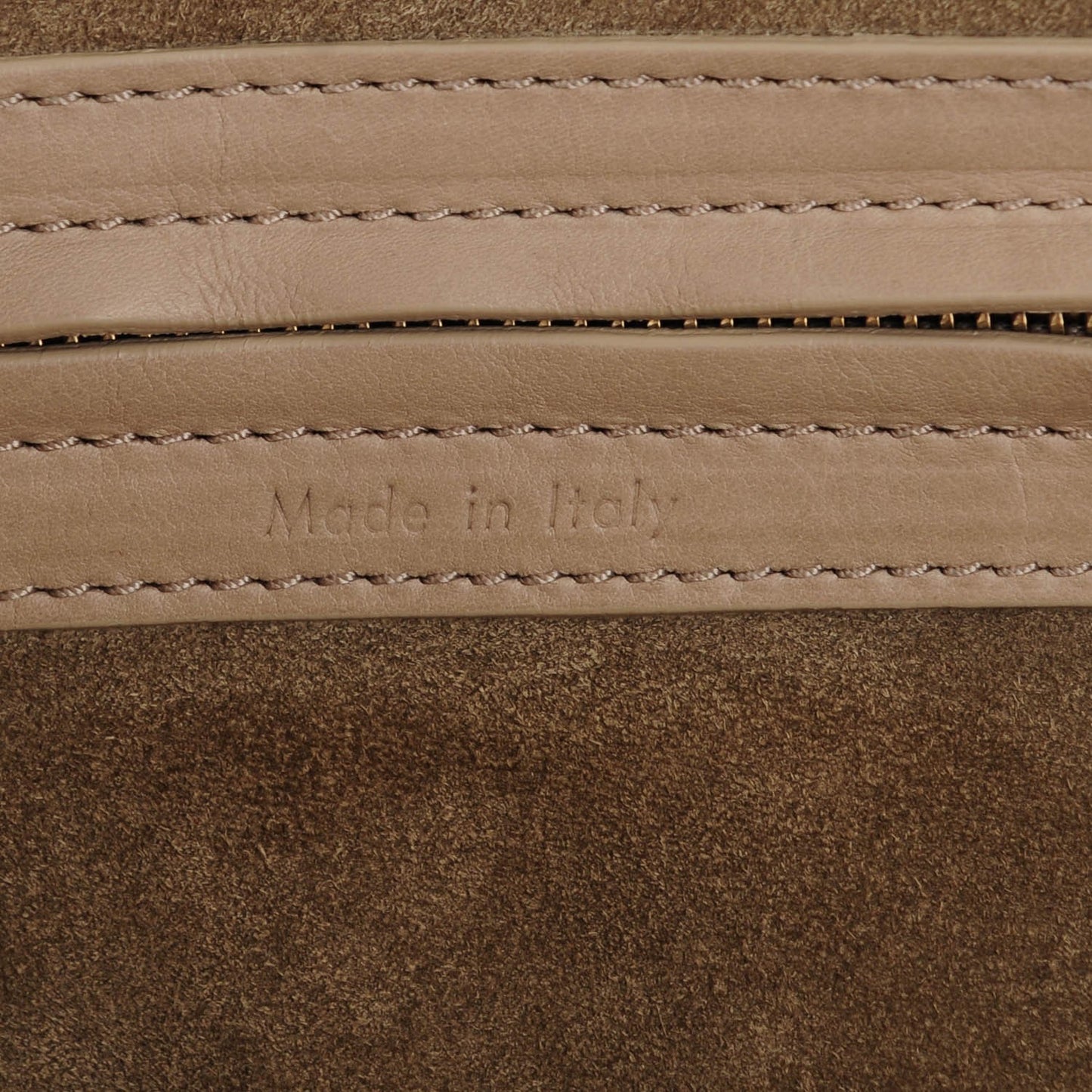 Supple Calfskin Medium Phantom Luggage Light Khaki
