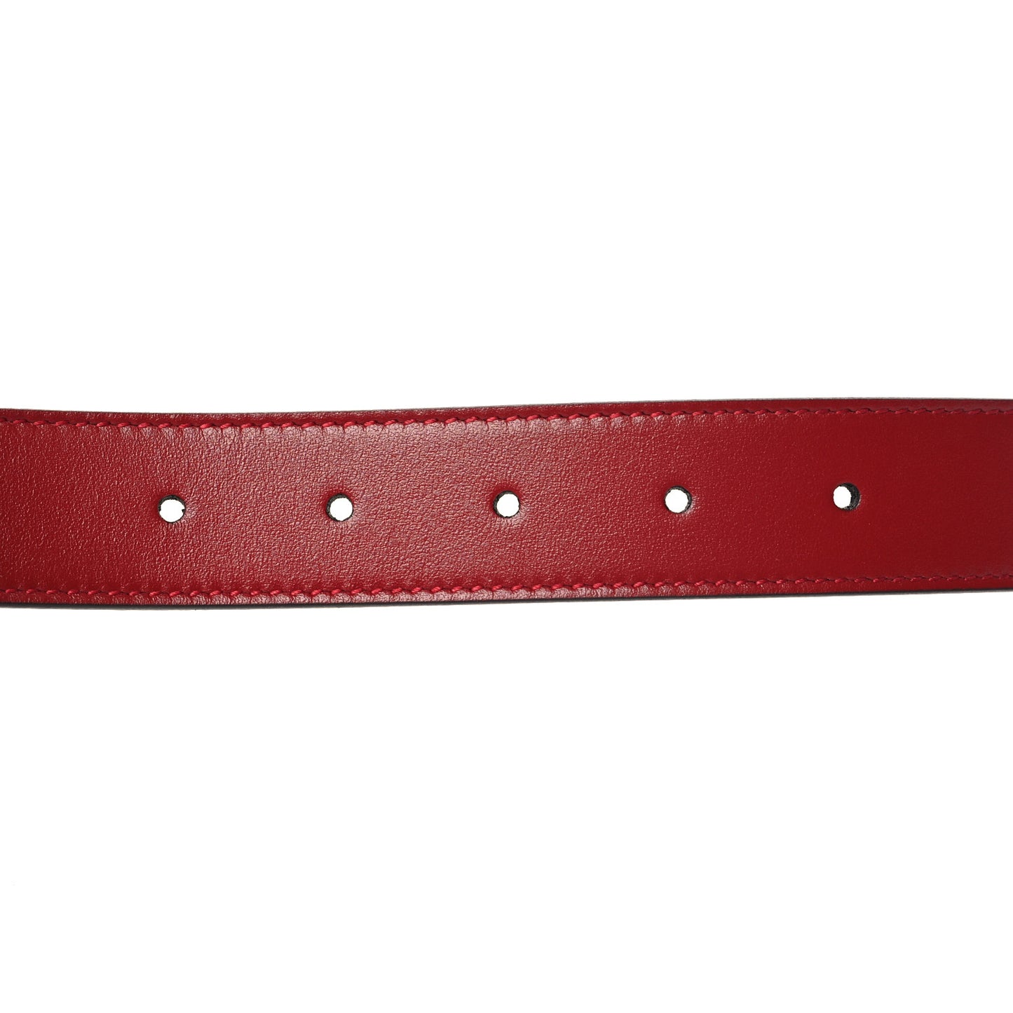 Plutone Calfskin Double G 30mm Belt 75 30 Rosso