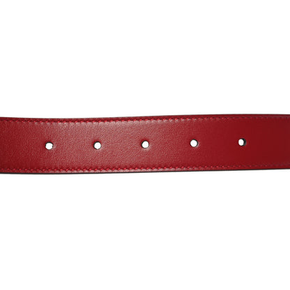 Gucci Plutone Calfskin Double G 30mm Belt 75 30 Rosso 3 of 5