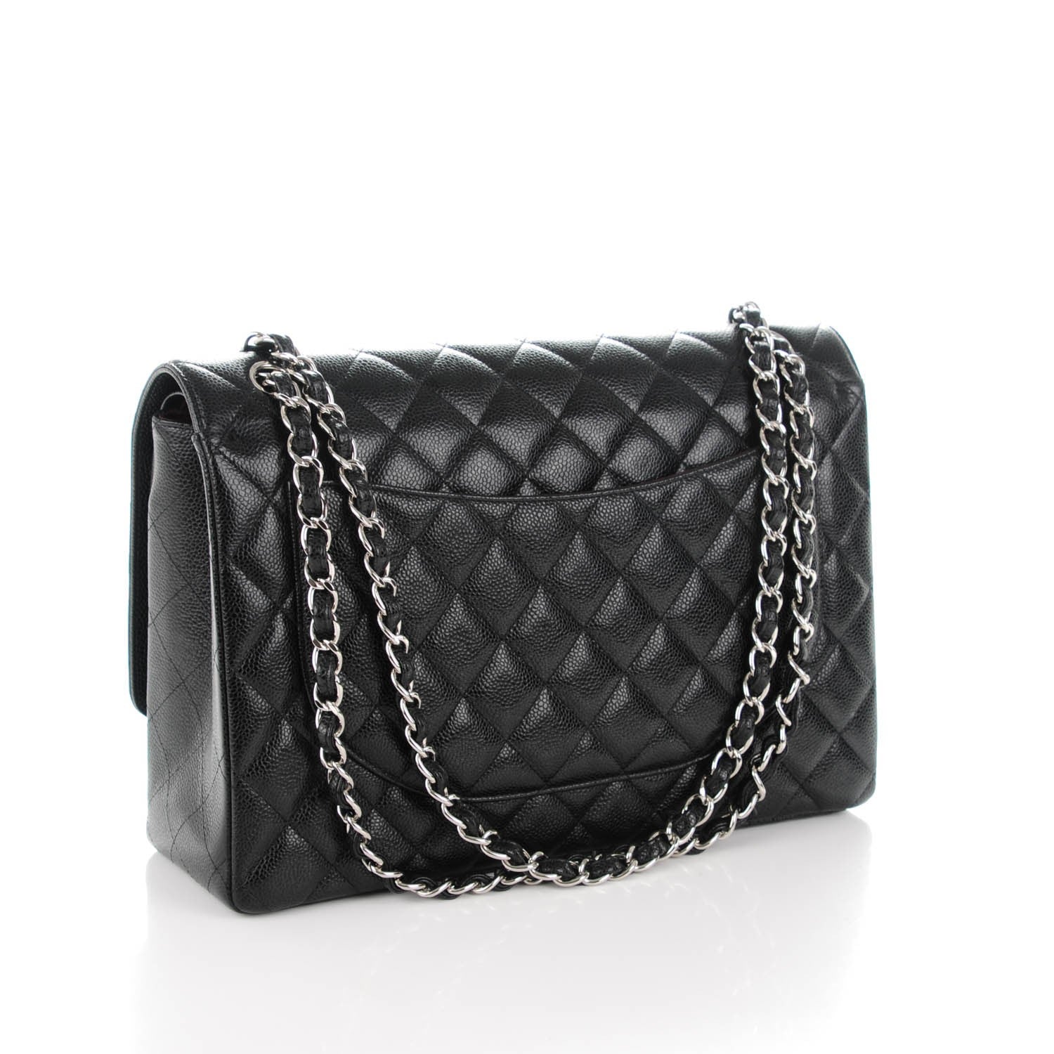 Chanel Caviar Quilted Maxi Double Flap Black 3 of 8