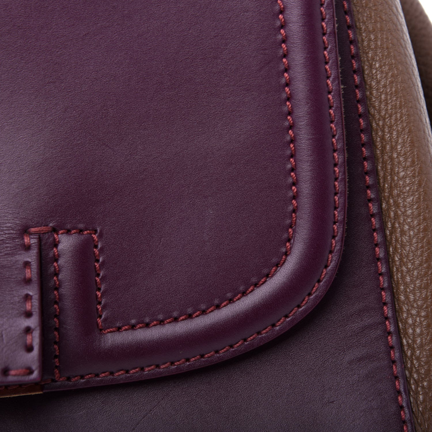 Fendi Cuoio Silvana Bag Beige Deep Berry Blue 11 of 11
