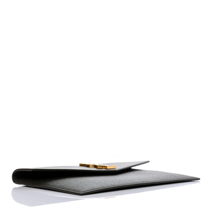 Saint Laurent Grain De Poudre Uptown Pouch Pebble 4 of 7