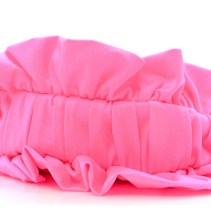 Balenciaga Ruffled Jersey Le Cagole Shoulder Bag XS Fluo Pink 8 of 9