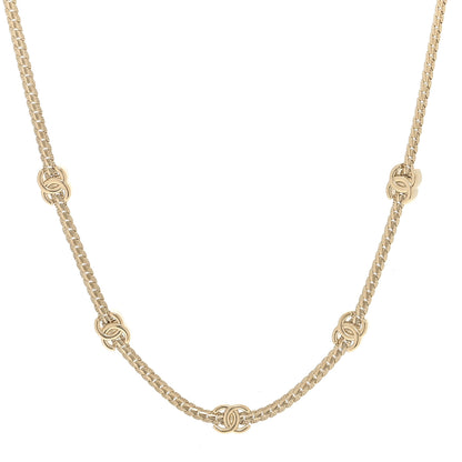 Chanel Metal CC Short Chain Necklace Gold 1 of 5