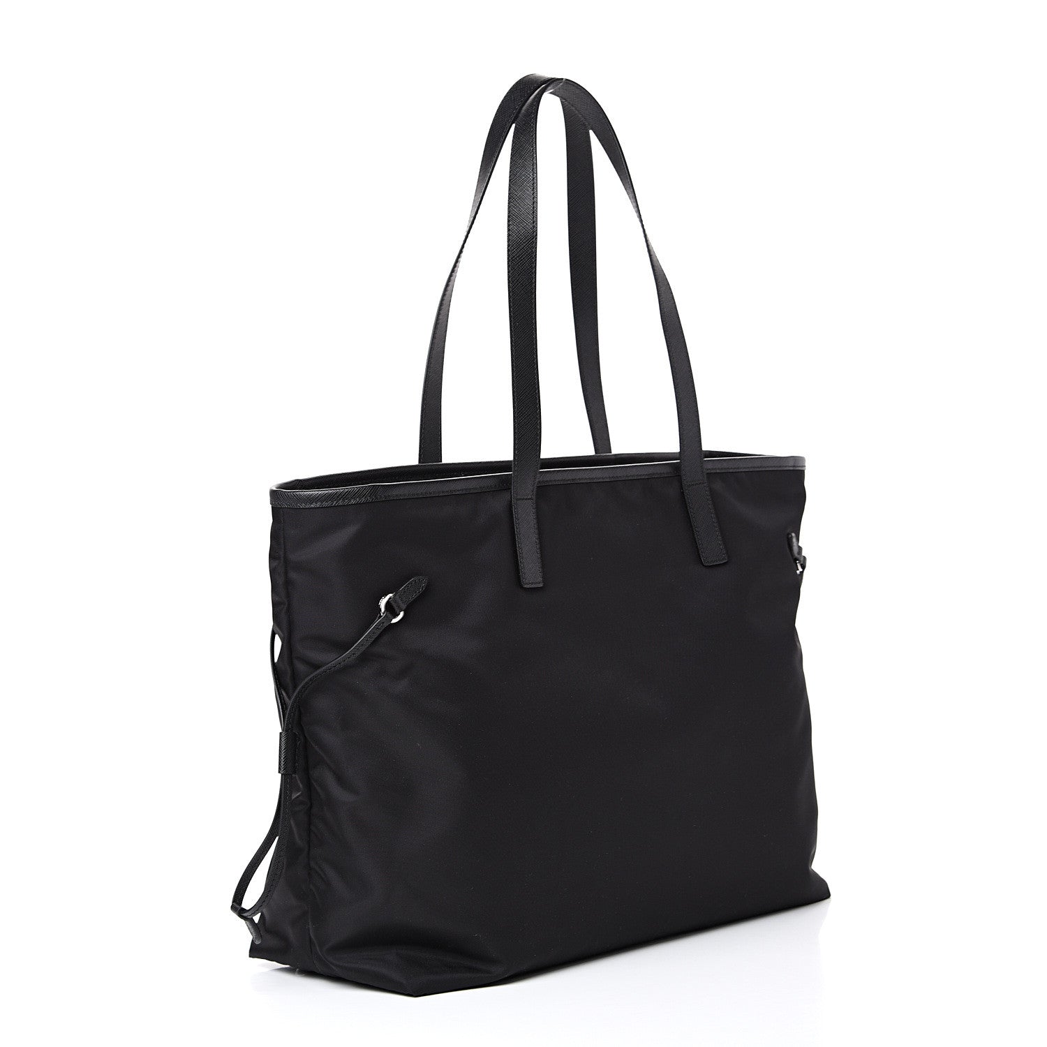 Prada Tessuto Nylon Vela Saffiano Tote Black 2 of 10