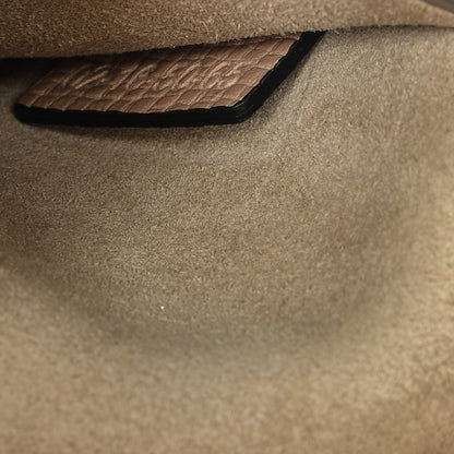 Chloe Grained Calfskin Lambskin Mini Bi-Color Drew Shoulder Bag Powder Beige Caramel 9 of 12