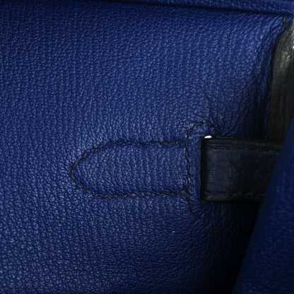 Hermes Taurillon Clemence Birkin 40 Bleu Saphir 18 of 24