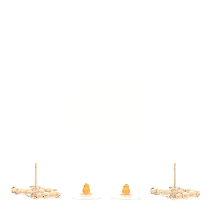 Chanel Pearl Crystal CC Earrings Gold 3 of 5
