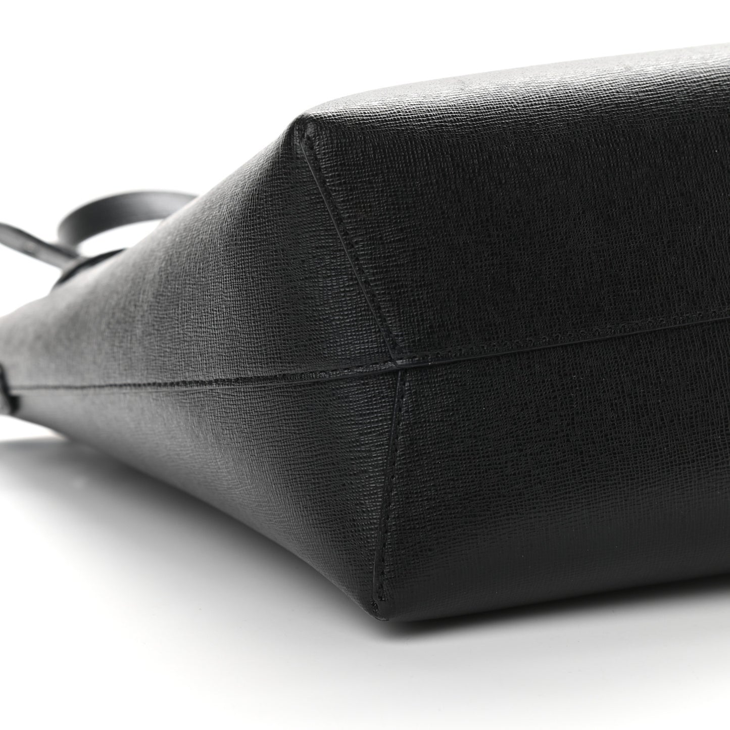 Saffiano Mini Bucket Bag Black Flamma