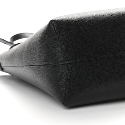 Mansur Gavriel Saffiano Mini Bucket Bag Black Flamma 9 of 10