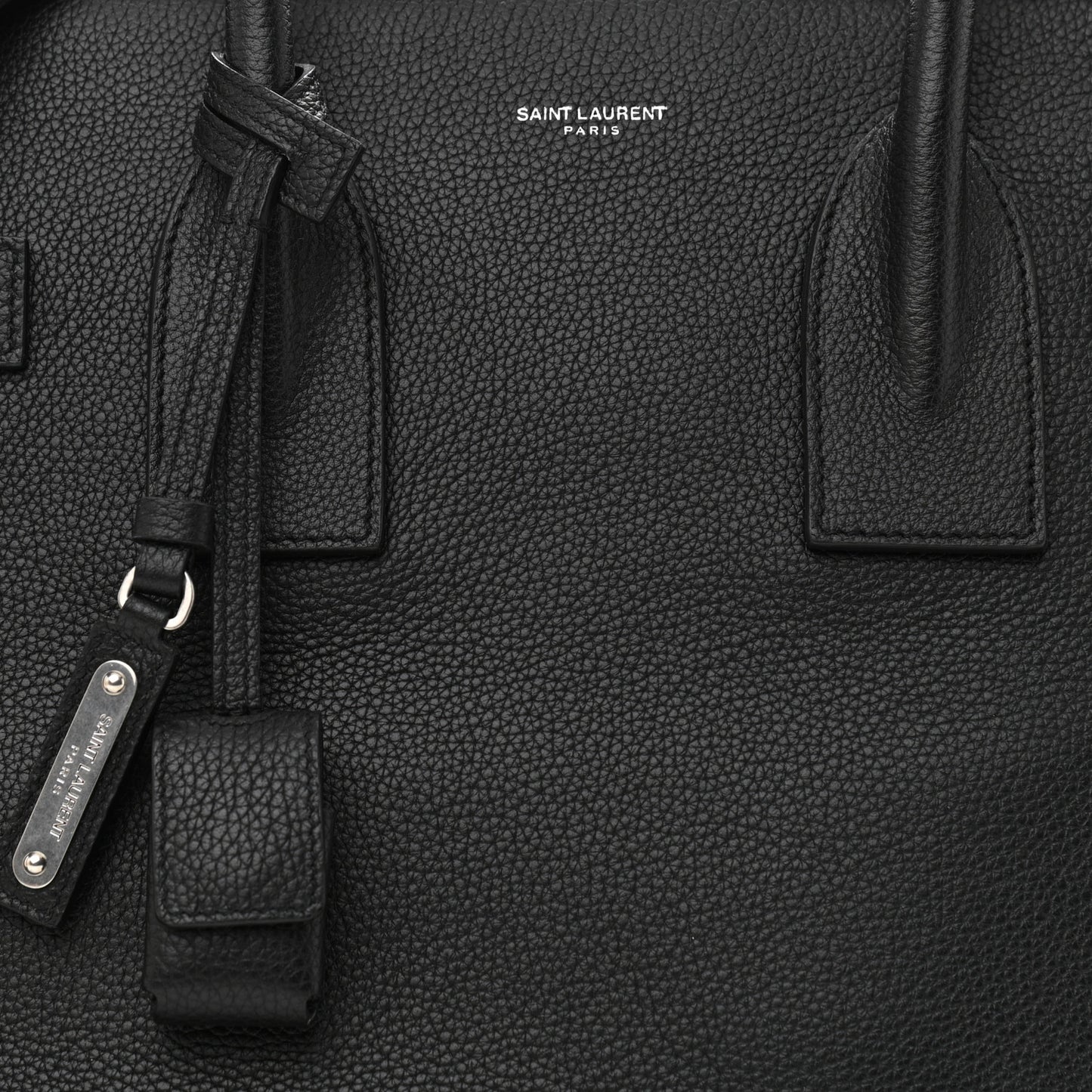 Grained Calfskin Sac De Jour Souple Duffle 36H Asphalt Black