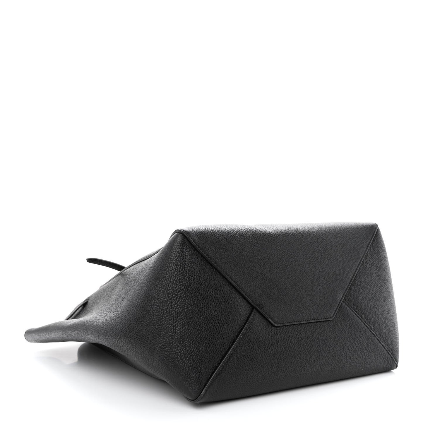 Soft Grained Calfskin Small Belt Cabas Phantom Black