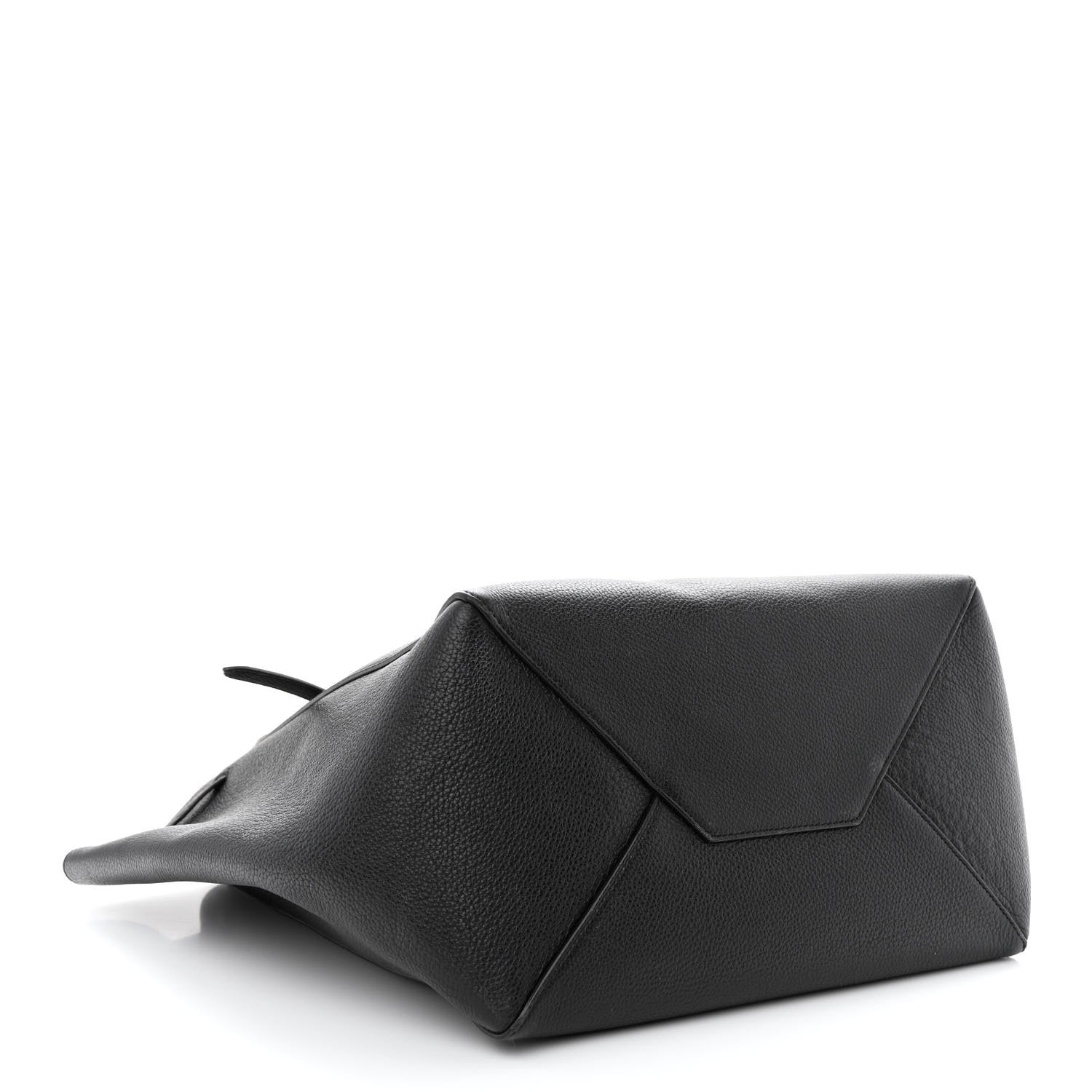 Celine Soft Grained Calfskin Small Belt Cabas Phantom Black 4 of 10