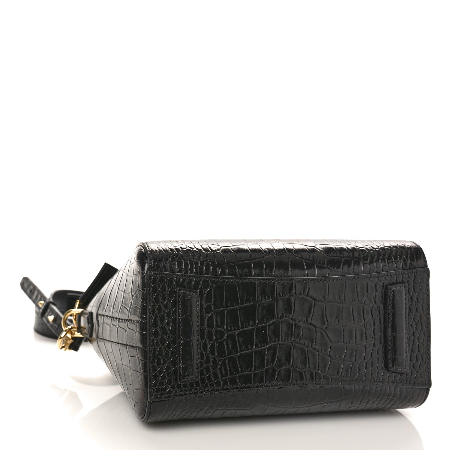 Givenchy Calfskin Crocodile Embossed Mini Antigona Black 4 of 8