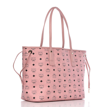 MCM Visetos Medium Liz Reversible Shopper Tote Soft Pink 5 of 15