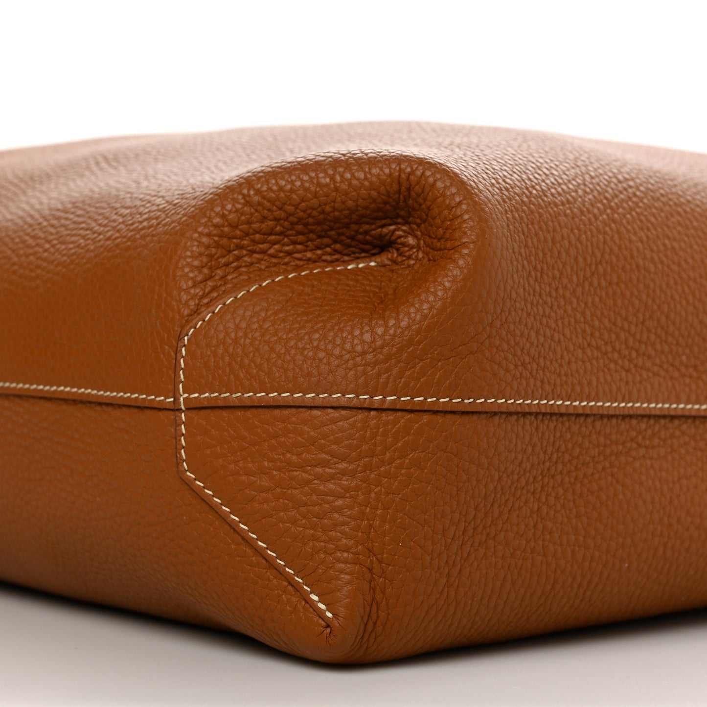 Taurillon Clemence Double Sens 45 Reversible Tote Orange Gold