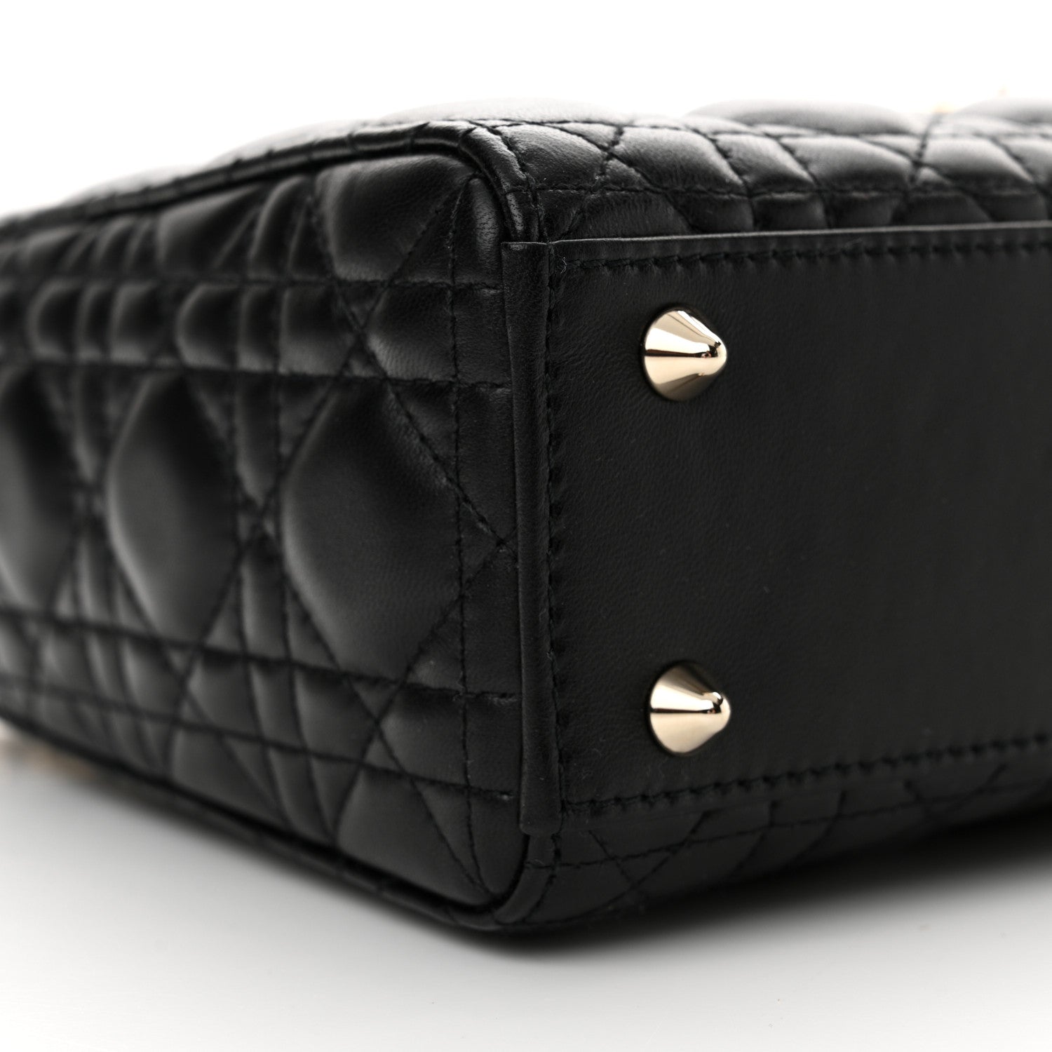 Christian Dior Lambskin Cannage Small My ABCDior Lady Dior Black 9 of 11
