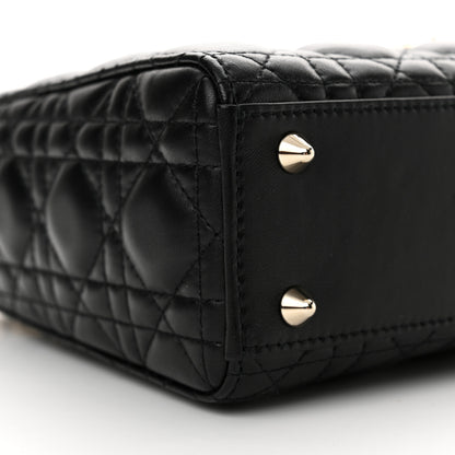 Christian Dior Lambskin Cannage Small My ABCDior Lady Dior Black 9 of 11