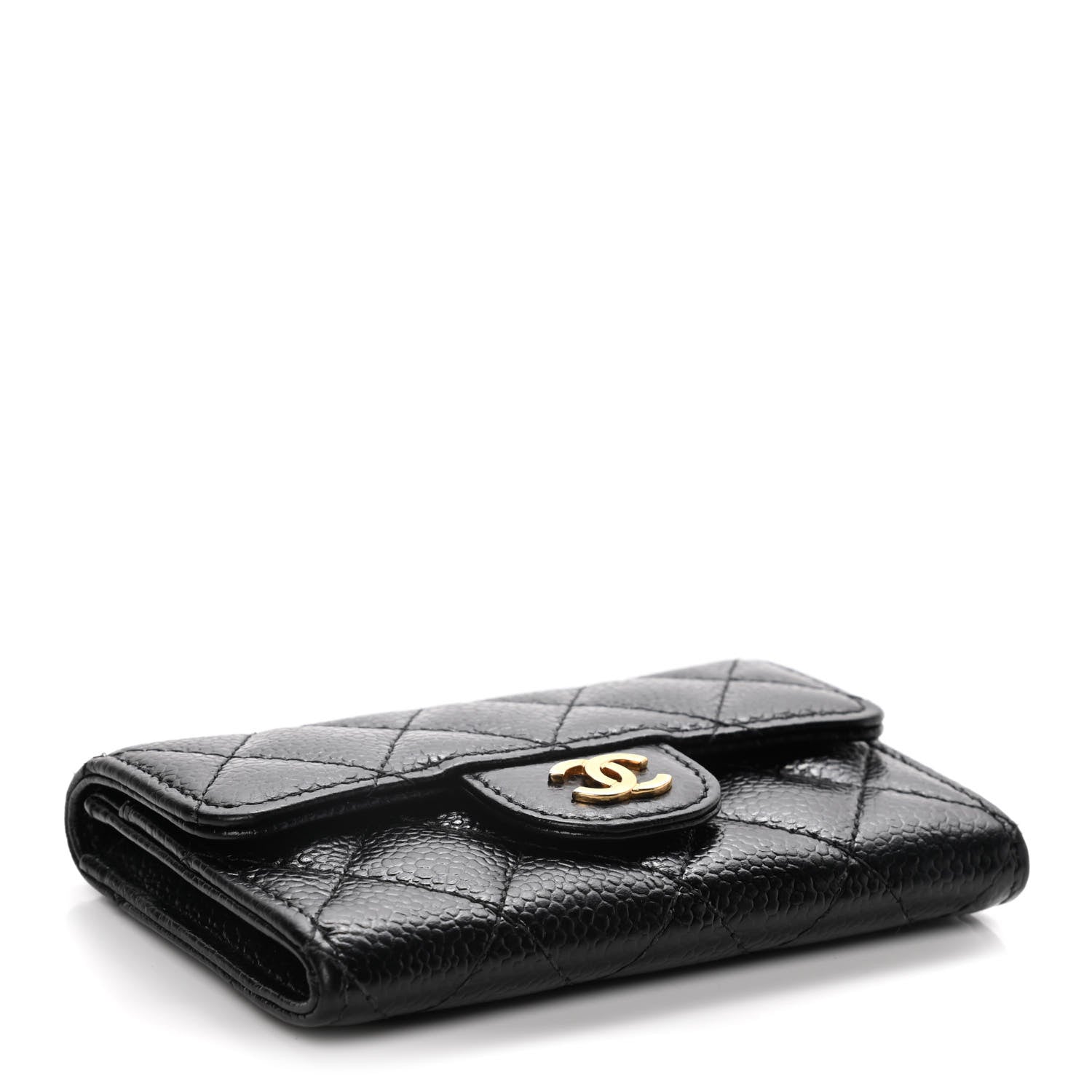 Chanel Caviar Quilted Flap Card Holder Black 4 of 13