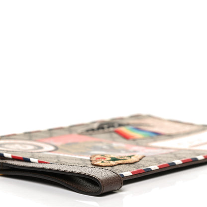 Gucci GG Supreme Monogram Courrier Documents Holder Beige New Acero 9 of 12