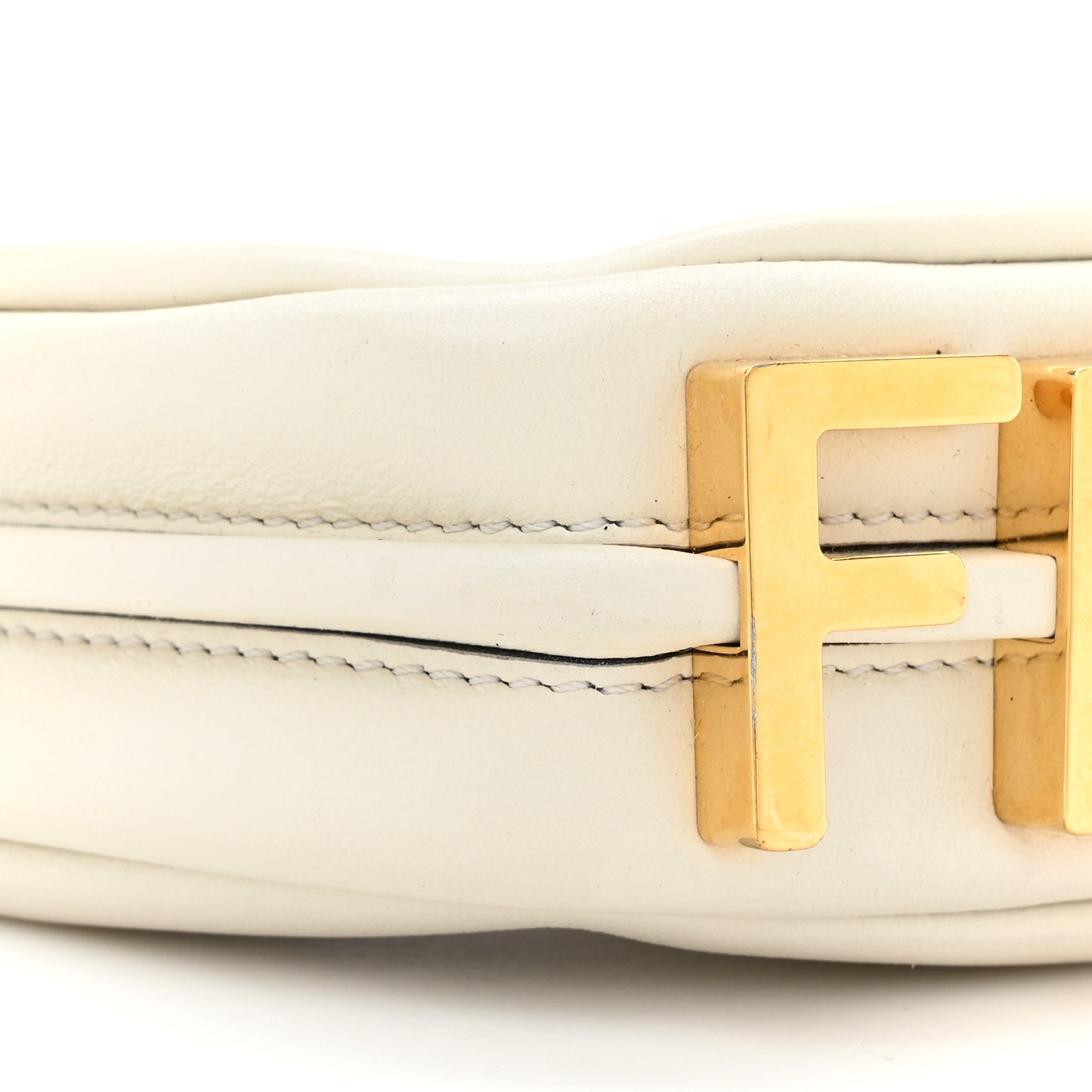 Vitello Grace Matte Nano Fendigraphy Hobo Charm White Ice