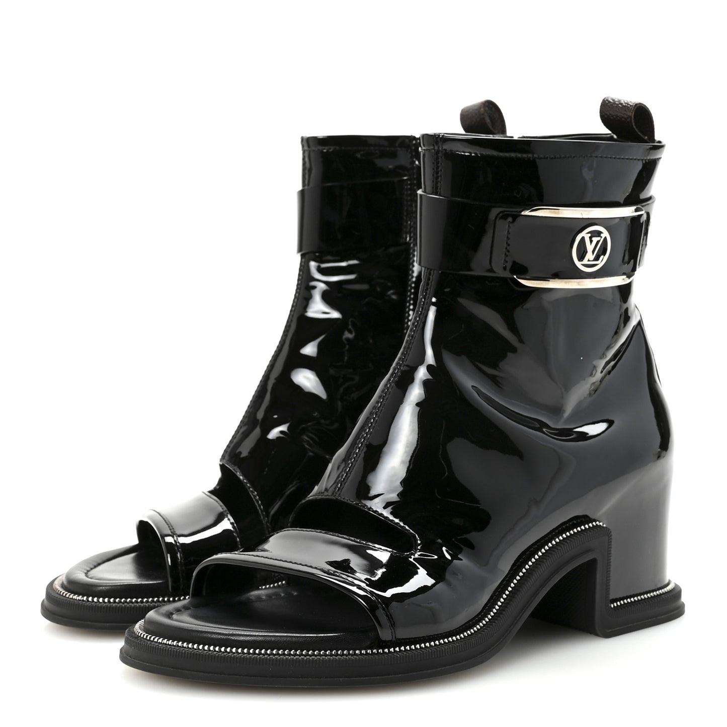 Patent Calfskin Moonlight Boots 39 Black