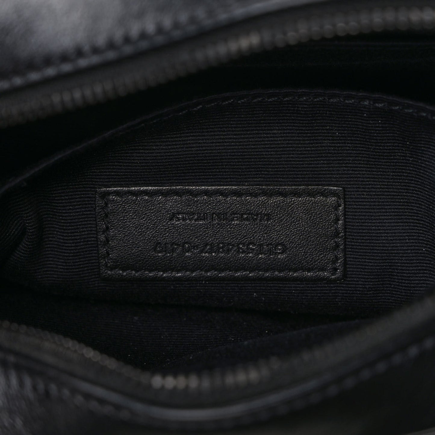 Calfskin Matelasse Monogram Lou Belt Bag Black