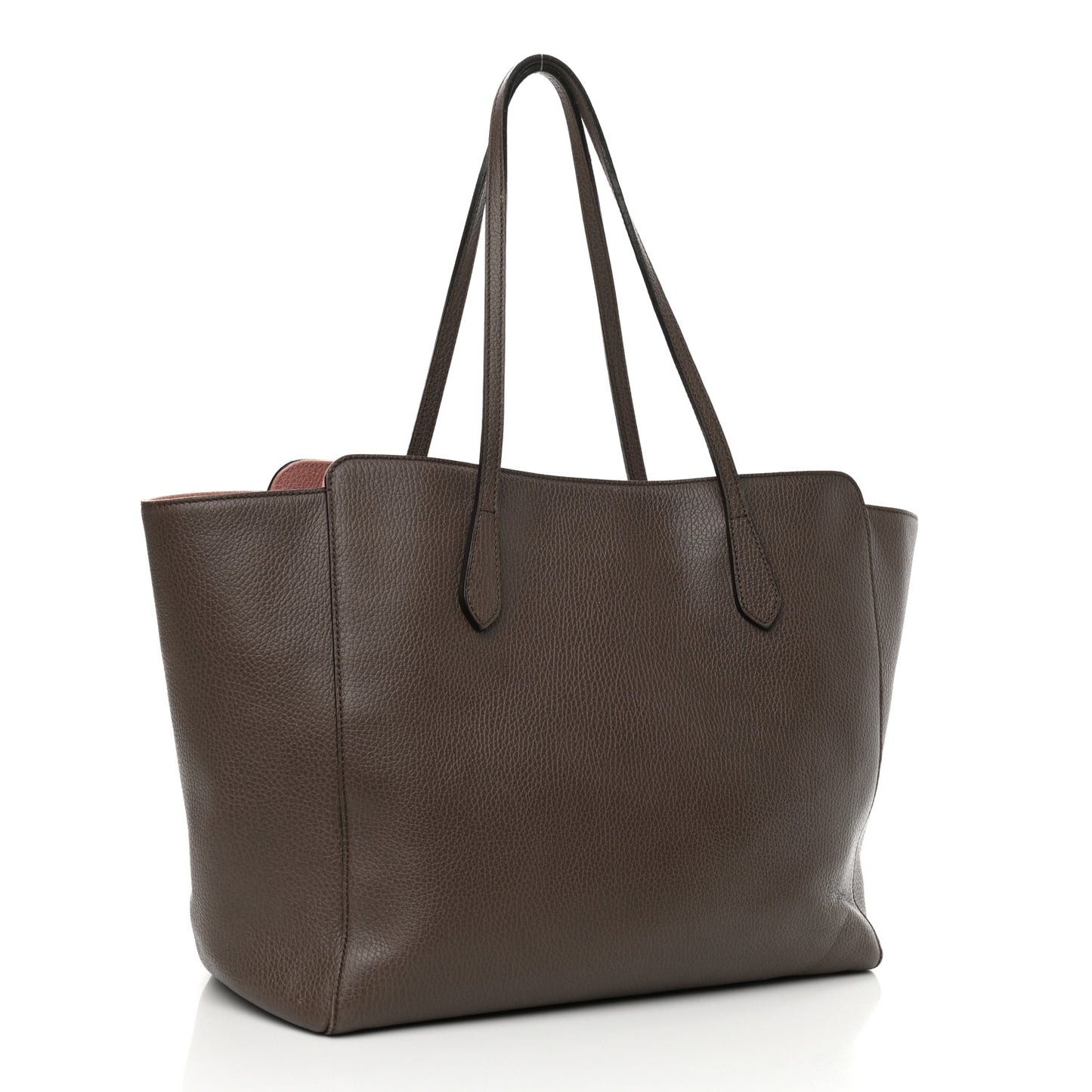 Dollar Calfskin Medium Swing Tote Grey Field Soft Pink