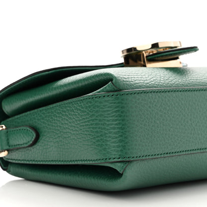 Gucci Dollar Calfskin Interlocking G Crossbody Bag Emerald 9 of 10