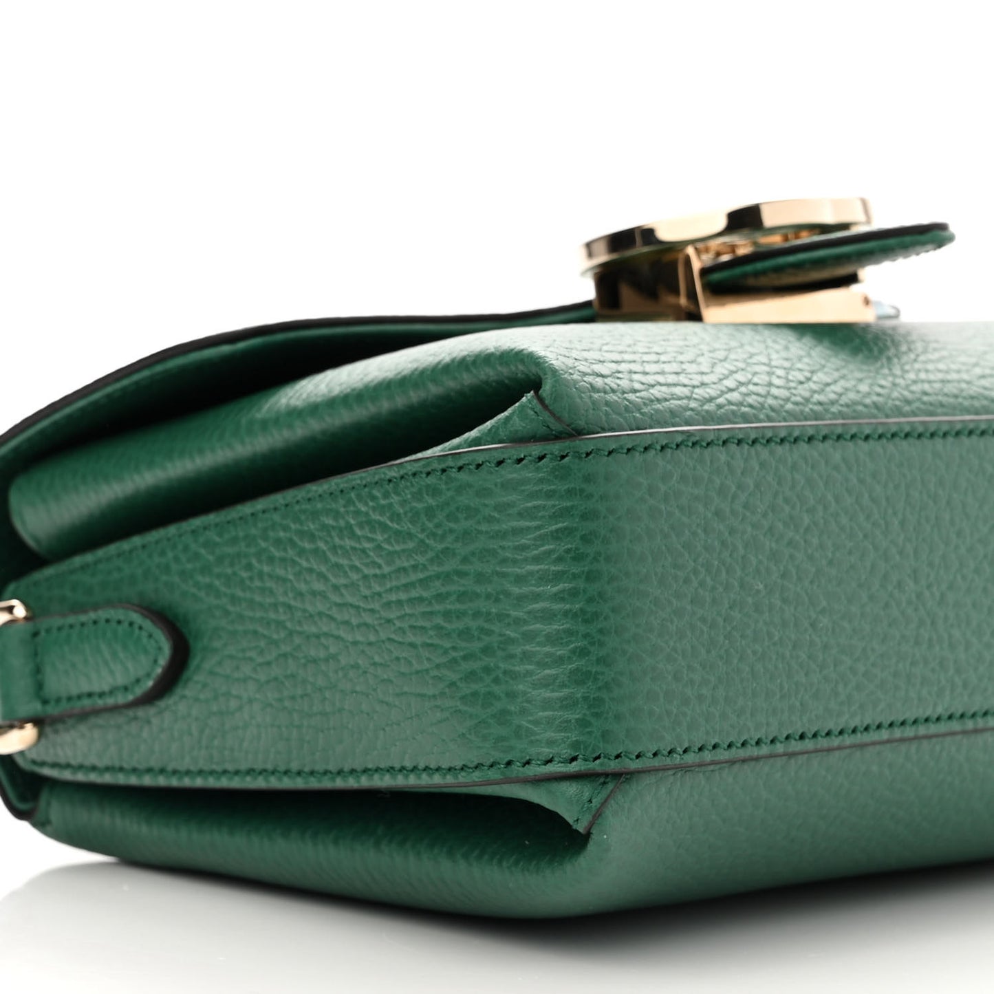 Dollar Calfskin Interlocking G Crossbody Bag Emerald