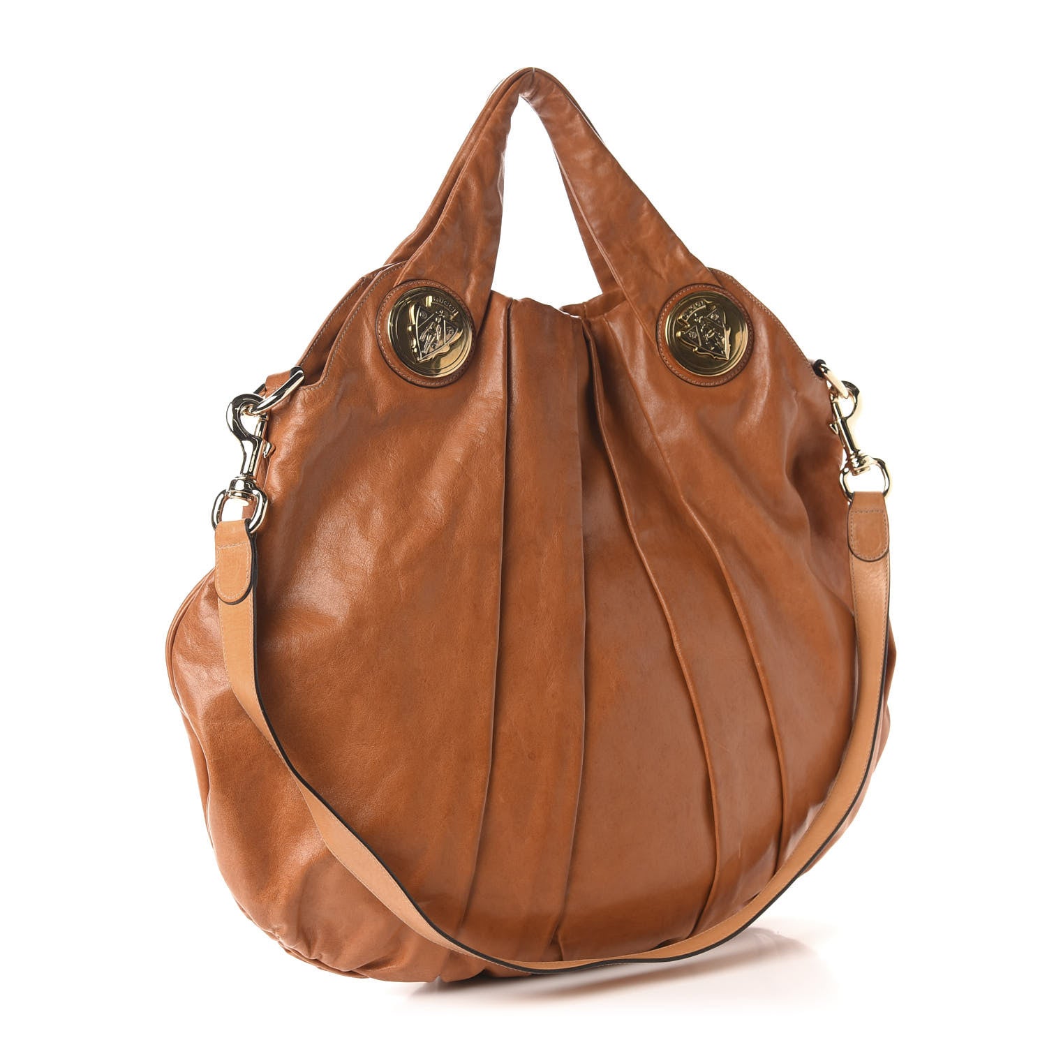 Gucci Calfkin Tattoo Heart Large Hysteria Tote Tan 3 of 10
