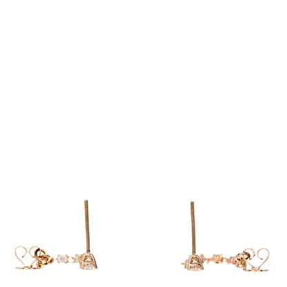 Anita Ko 18K Rose Gold Diamond Loop Earrings 3 of 4