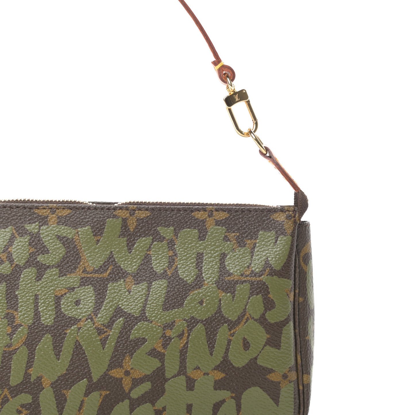 Monogram Graffiti Pochette Accessories Kaki