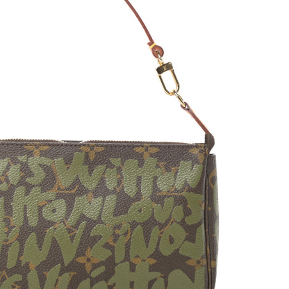 Louis Vuitton Monogram Graffiti Pochette Accessories Kaki 8 of 12