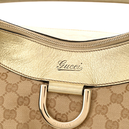 Gucci Monogram Large D Gold Hobo Gold 14 of 14