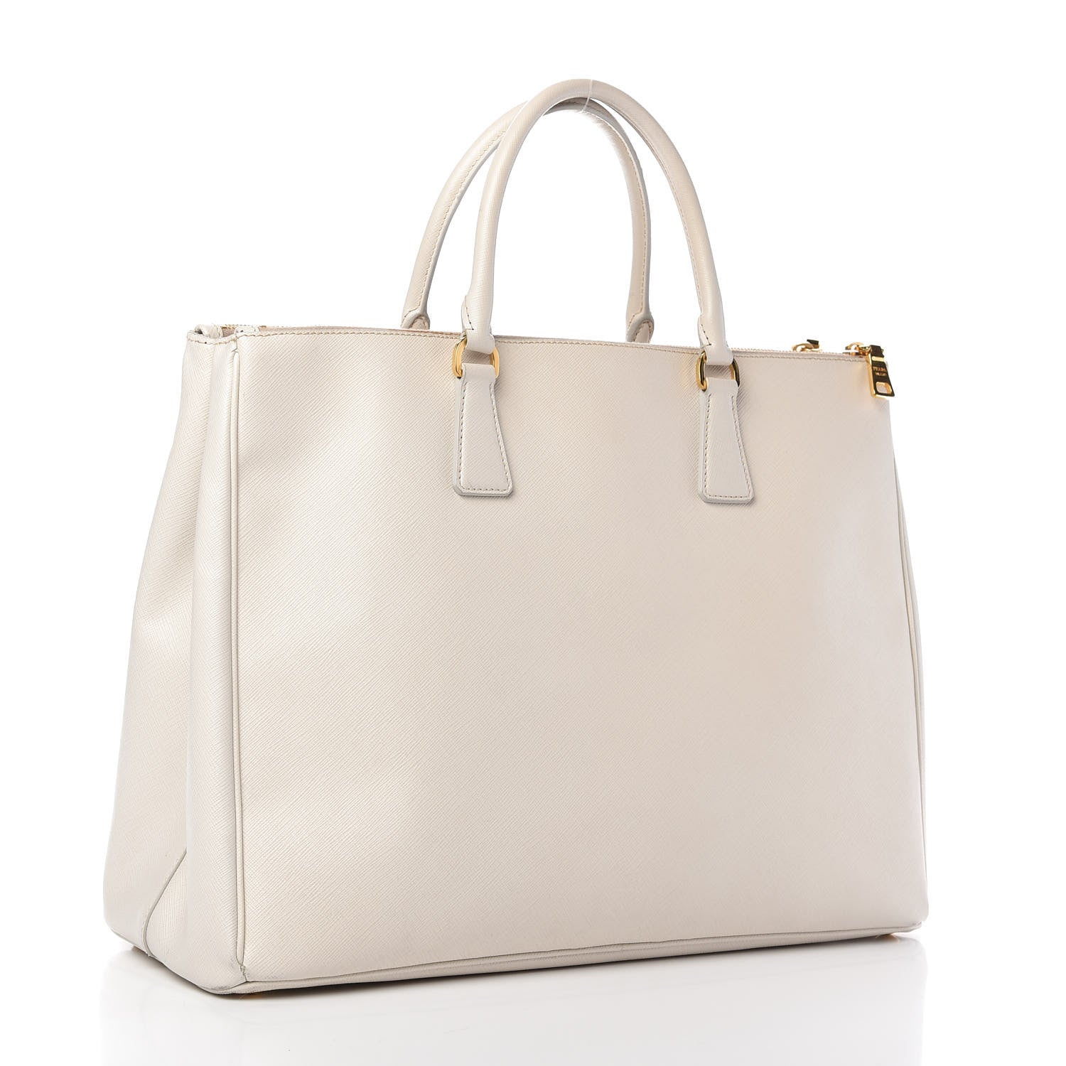 Prada Saffiano Lux Extra Large Galleria Double Zip Tote Talco 3 of 13